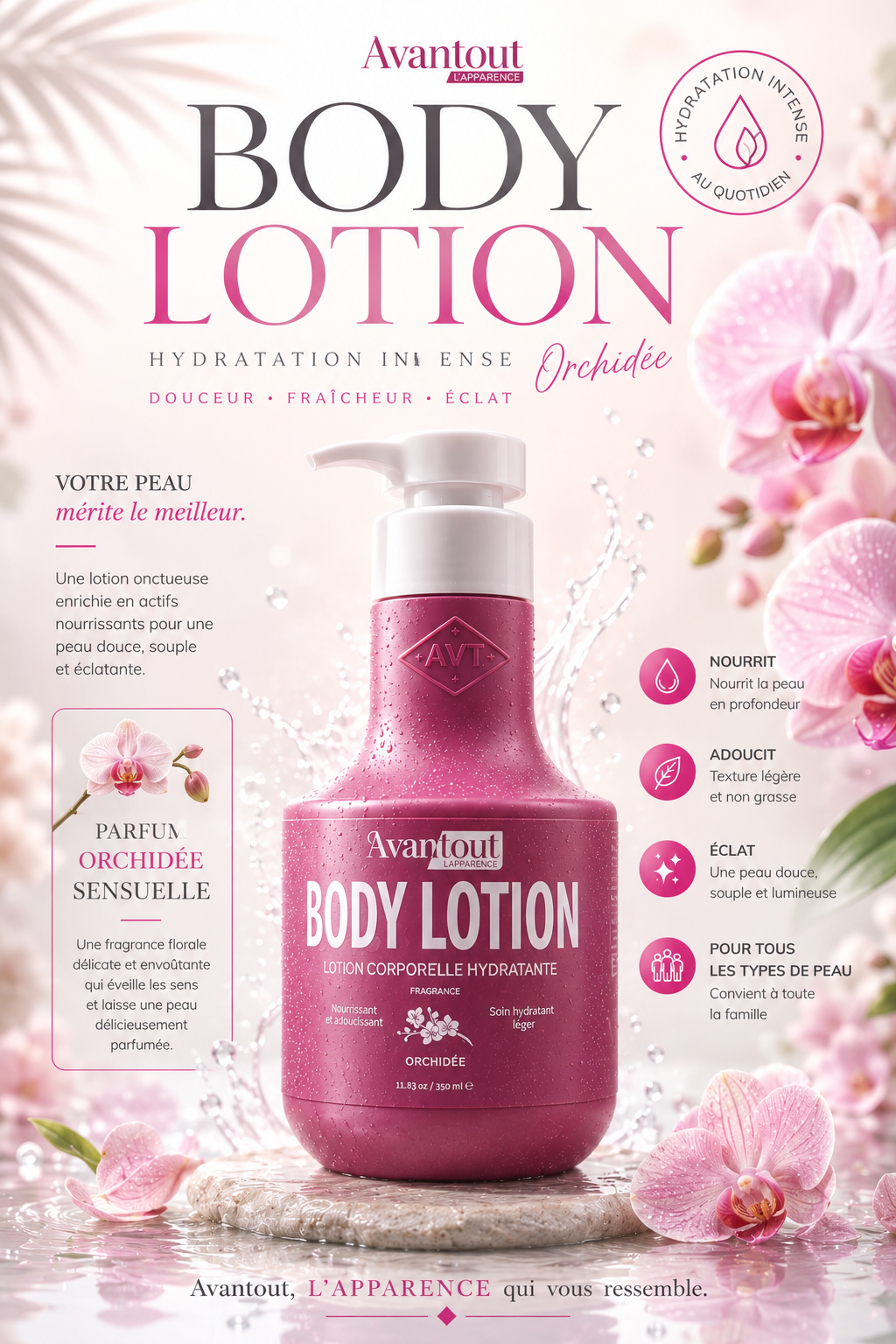 Body lotion Avantout Orchidée